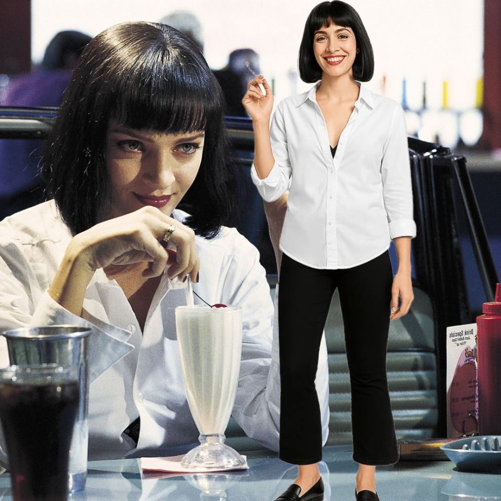 Pulp Fiction Mia Wallace Cosplay Costume Takerlama