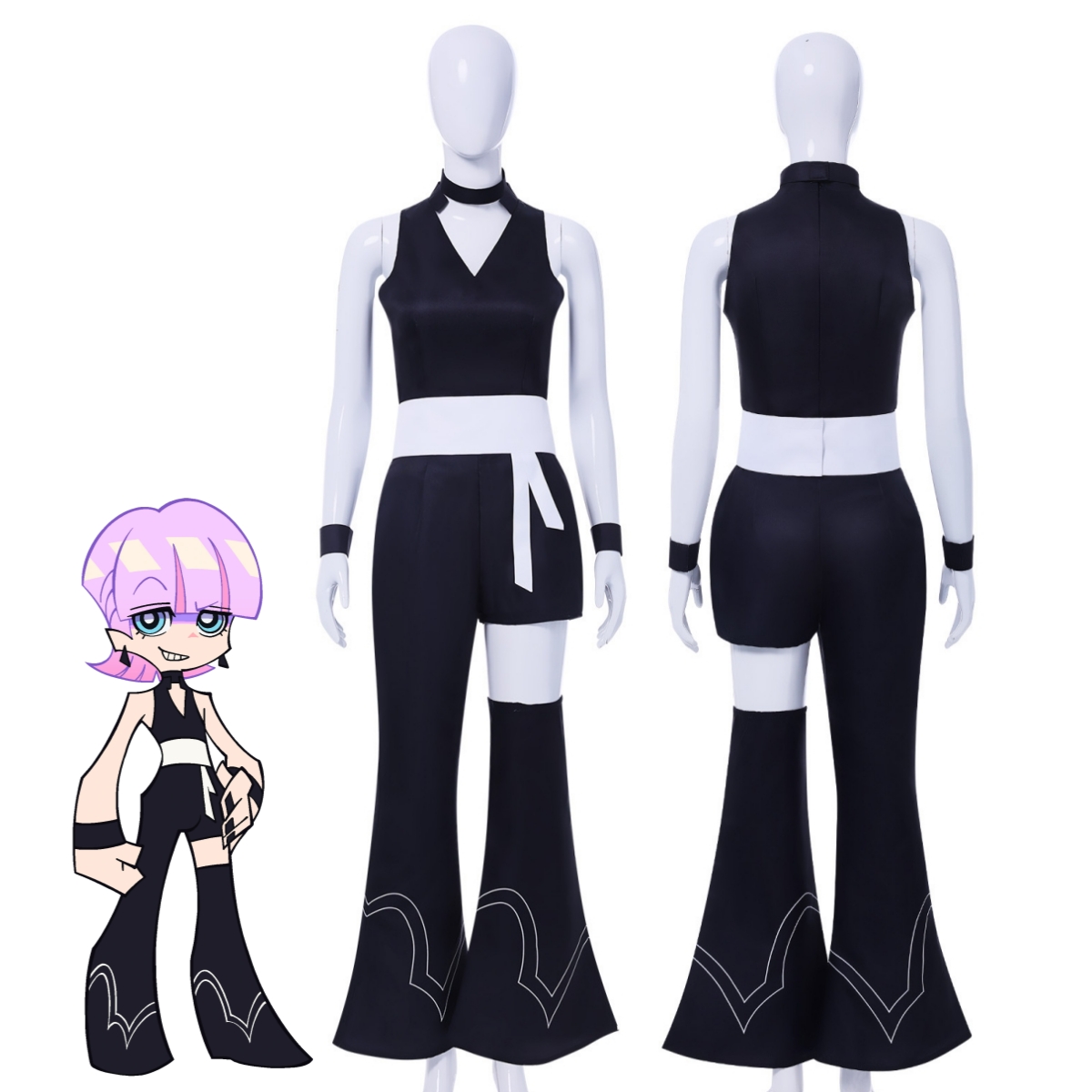 Anime Panty and Stocking with Garterbelt Polyurethane Cosplay Costume -Takerlama