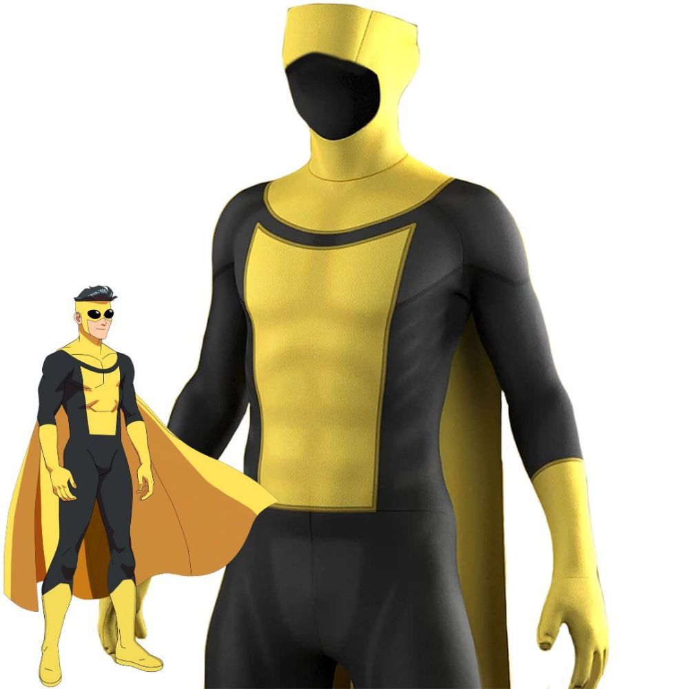 Invincible Sinister Mark Graysons Yellow Cosplay Costume Yellow Combat Suit Takerlama