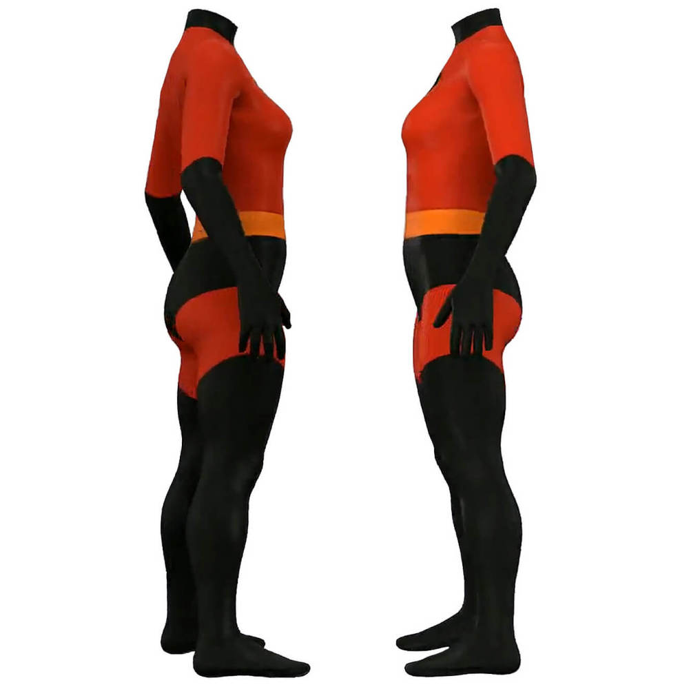 The Incredibles Deluxe Mrs. Incredible Costume for Women Helen Parr Bodysuit Takerlama