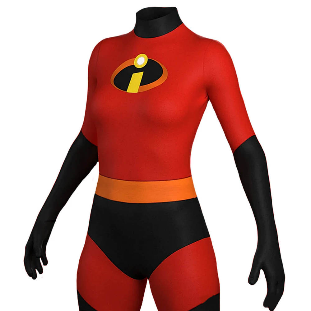 The Incredibles Deluxe Mrs. Incredible Costume for Women Helen Parr Bodysuit Takerlama
