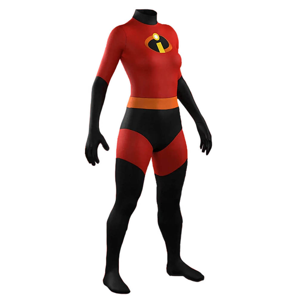 The Incredibles Deluxe Mrs. Incredible Costume for Women Helen Parr Bodysuit Takerlama