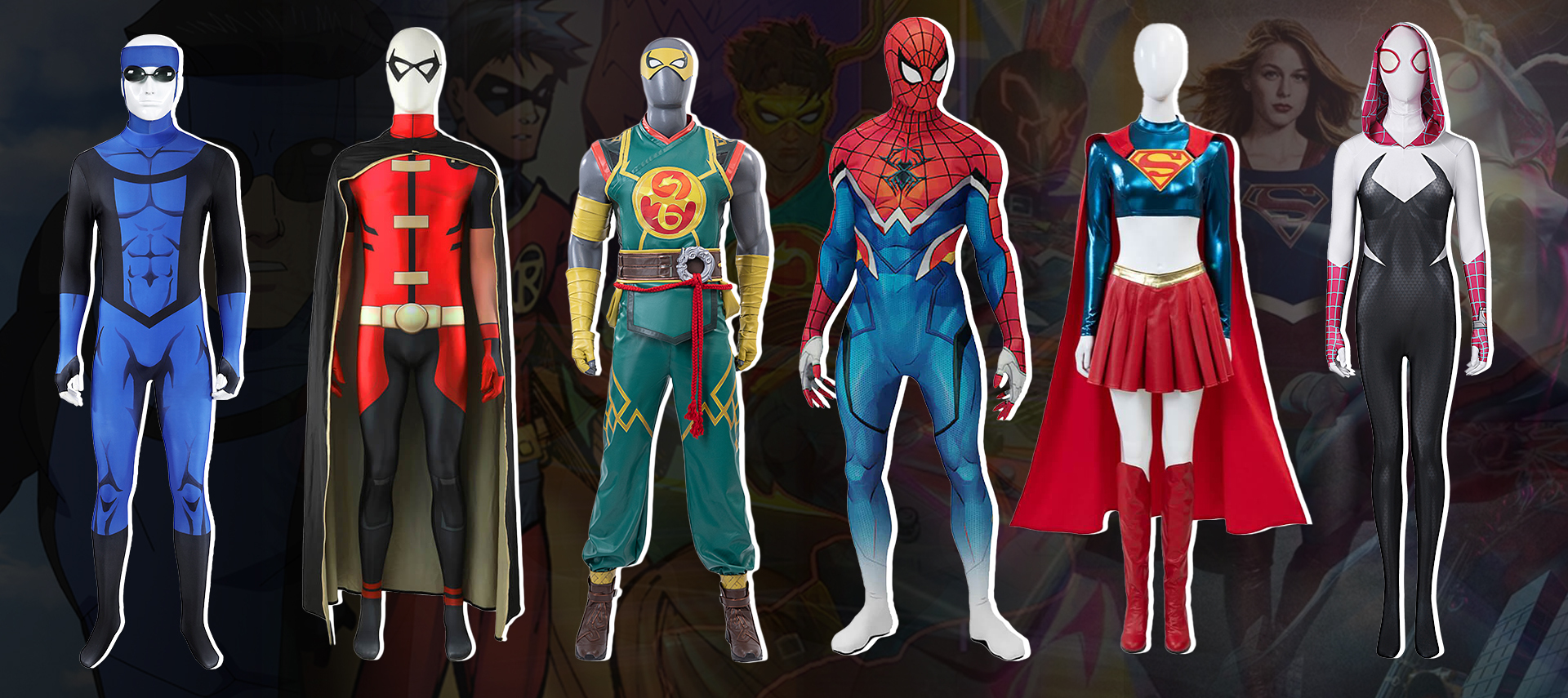 Hot superhero costumes