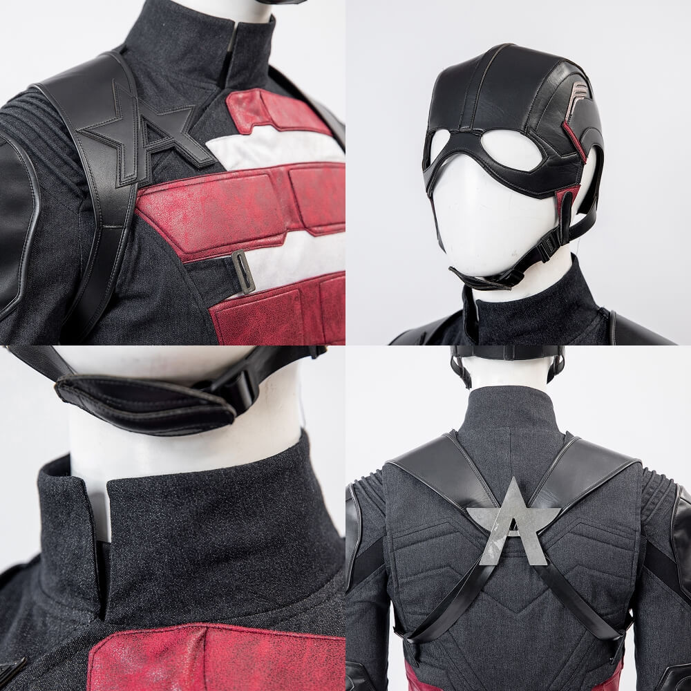 Thunderbolts U.S. Agent Cosplay Costume John Walker Outfits Helmet Takerlama