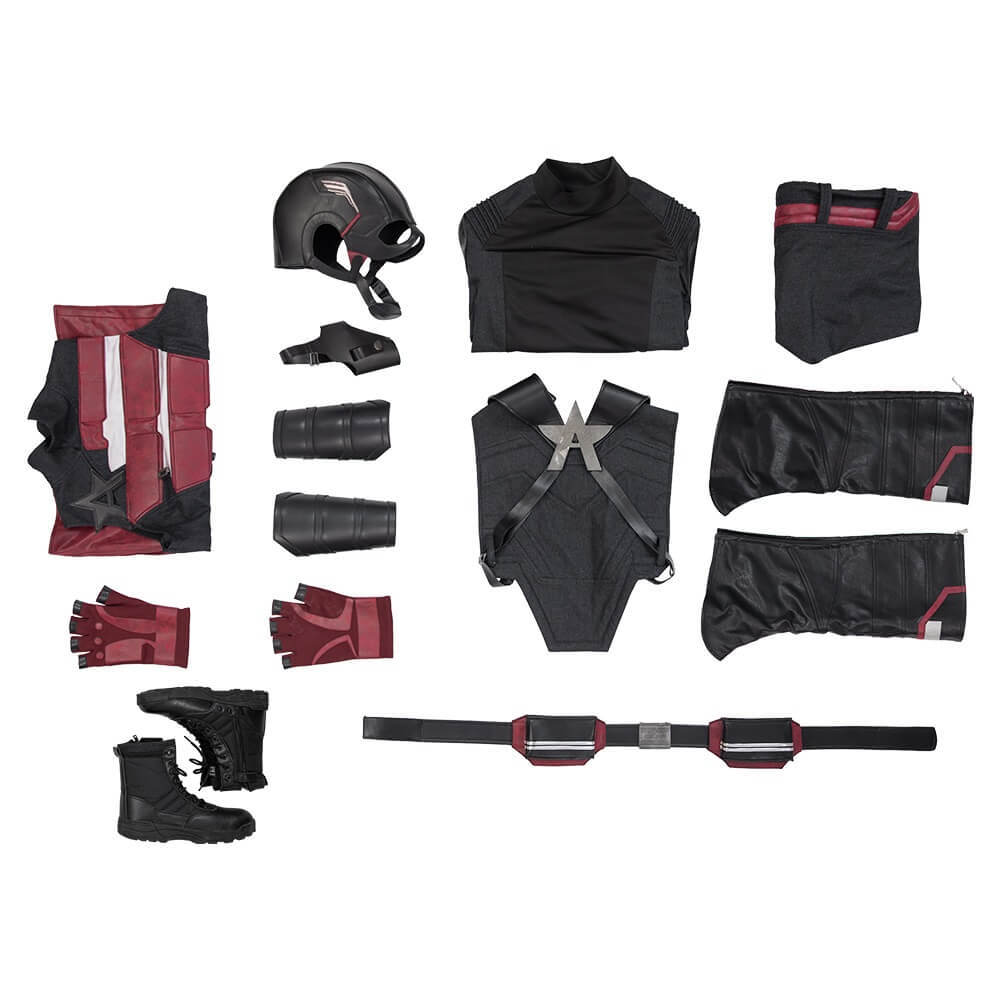 Thunderbolts U.S. Agent Cosplay Costume John Walker Outfits Helmet Takerlama
