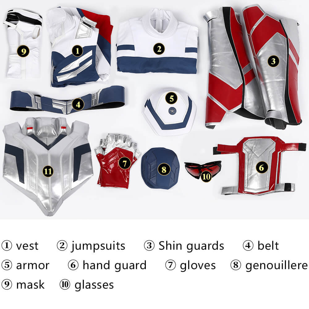 Deluxe Captain America Cosplay Costume The Falcon and the Winter Soldier Sam Wilson Halloween Outfit Takerlama
