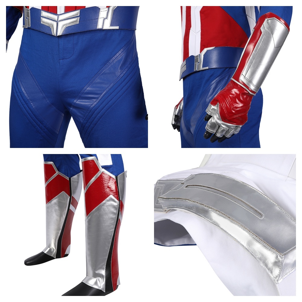 New Captain America Cosplay Costume The Falcon and the Winter Soldier Sam Wilson Outfit In Stock