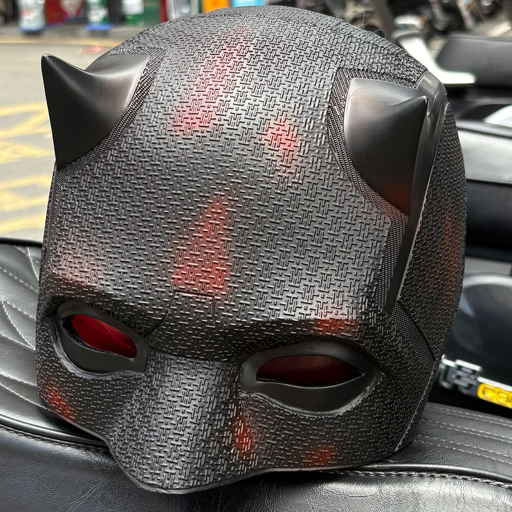 Daredevil Born Again Season 2 Matt Murdock Black Helmet Mask Halloween Props Takerlama