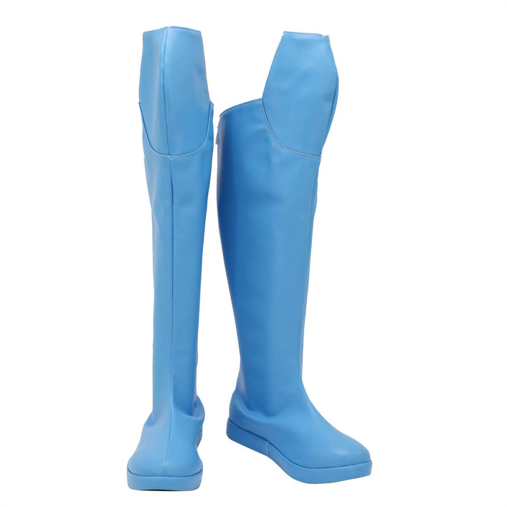 Invincible Mark Grayson Cosplay Boots Blue Costume Shoes Takerlama