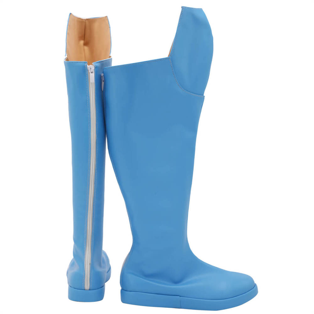 Invincible Mark Grayson Cosplay Boots Blue Costume Shoes Takerlama