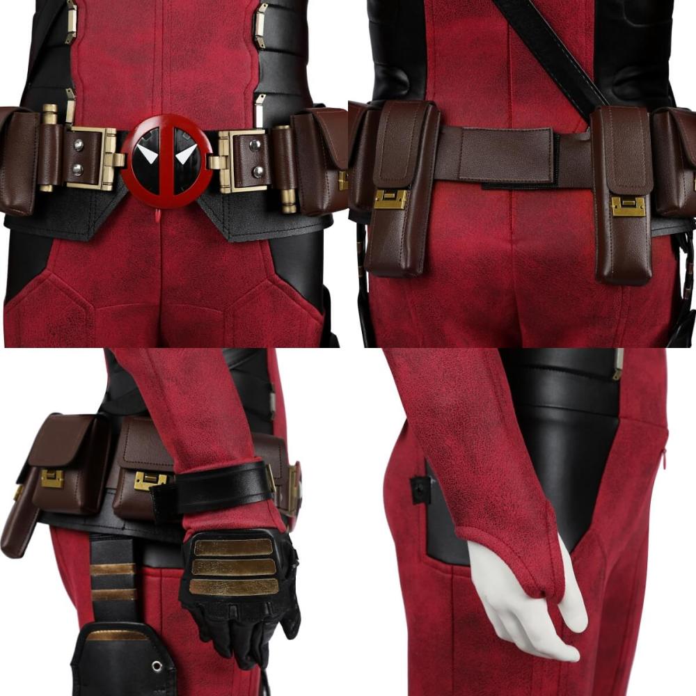 Kids Deadpool 3 Wade Wilson Cosplay Costume Deadpool & Wolverine Halloween Gifts For Boys Takerlama