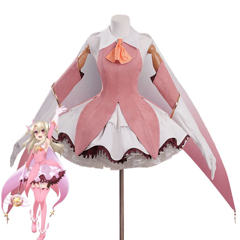 Fate/kaleid liner Prisma Illya Cosplay Costume FGO Halloween Fancy Dress Pink Takerlama