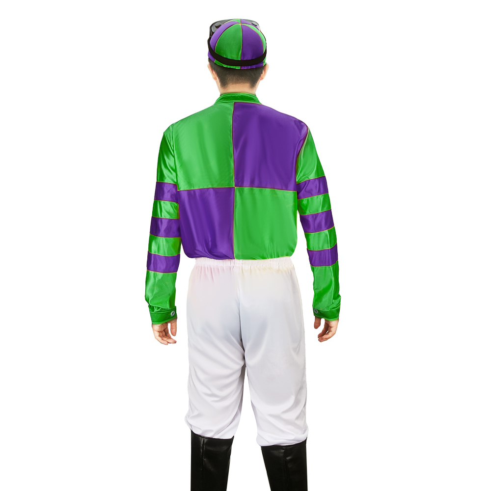 Jockey Horse Racing Rider Halloween Costume Fancy Dress-Takerlama