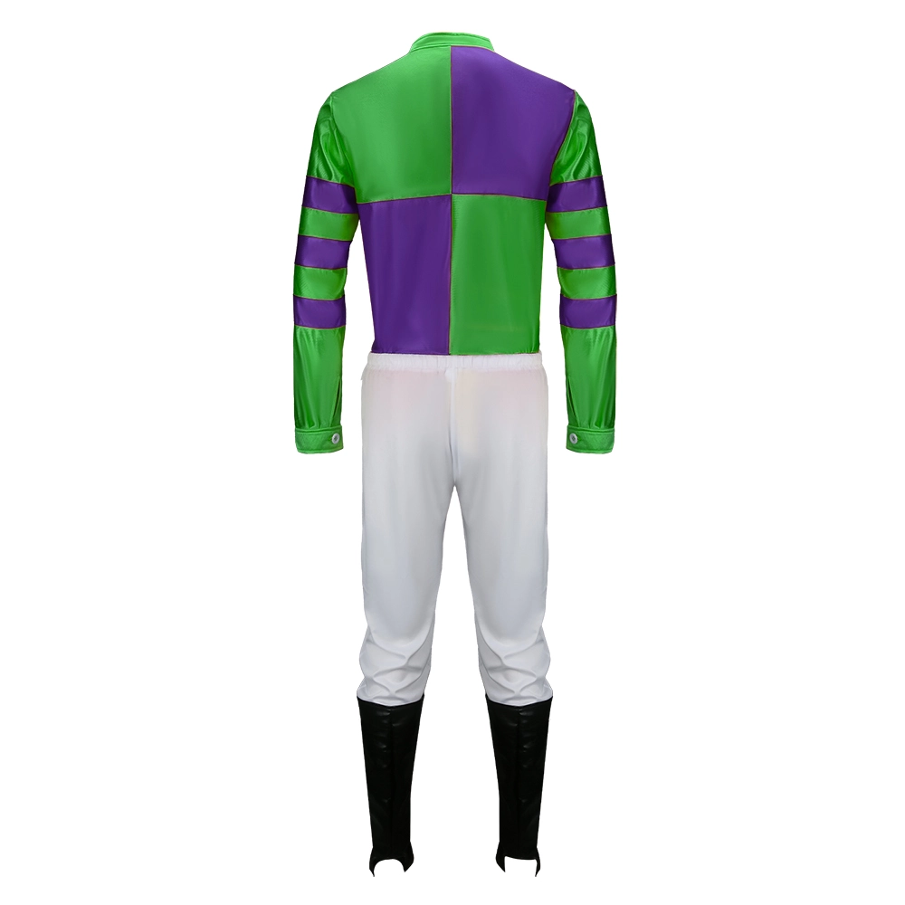Jockey Horse Racing Rider Halloween Costume Fancy Dress-Takerlama 2 Colors