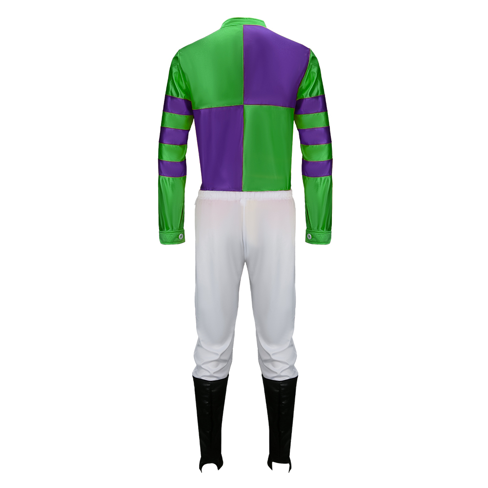 Jockey Horse Racing Rider Halloween Costume Fancy Dress-Takerlama 2 Colors