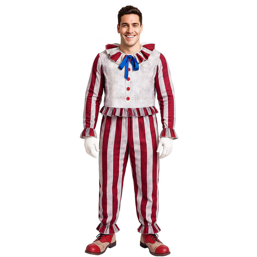 Clown in A Cornfield Frendo Cosplay Costume Halloween Party Outfits For Men Takerlama