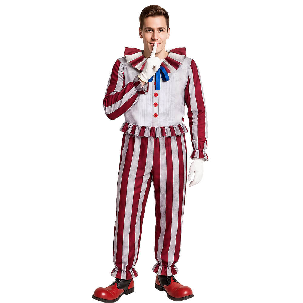 Clown in A Cornfield Frendo Cosplay Costume Halloween Party Outfits For Men Takerlama