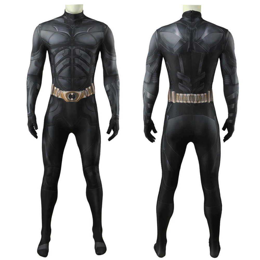 Batman The Dark Knight Bruce Wayne Cosplay Costume Superhero Jumpsuit Takerlama