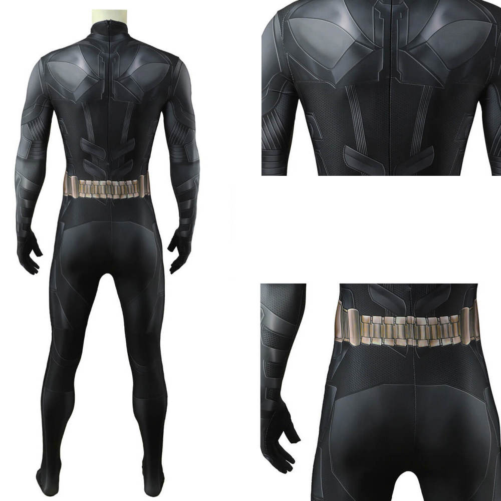 Batman The Dark Knight Bruce Wayne Cosplay Costume Superhero Jumpsuit Takerlama