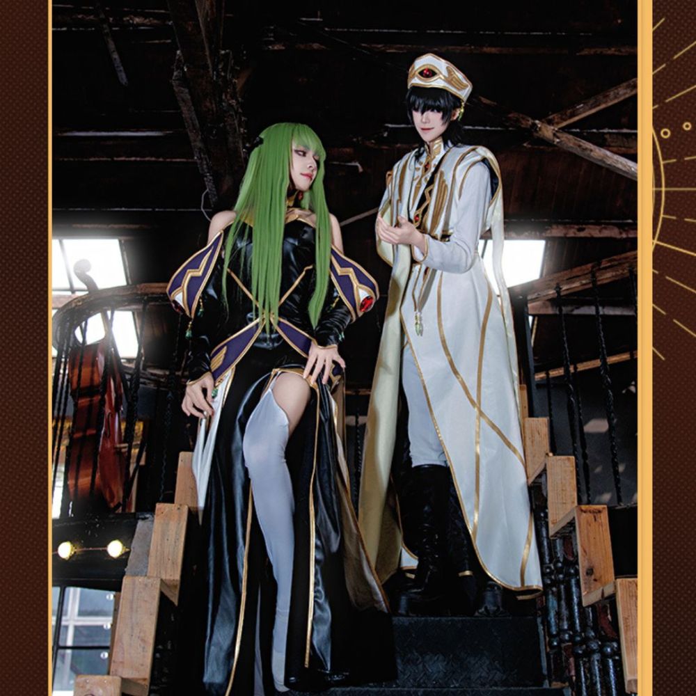 Code Geass Lelouch Vi Britannia King Cosplay Costume Lamperouge Emperor King Suit with Hat Takerlama