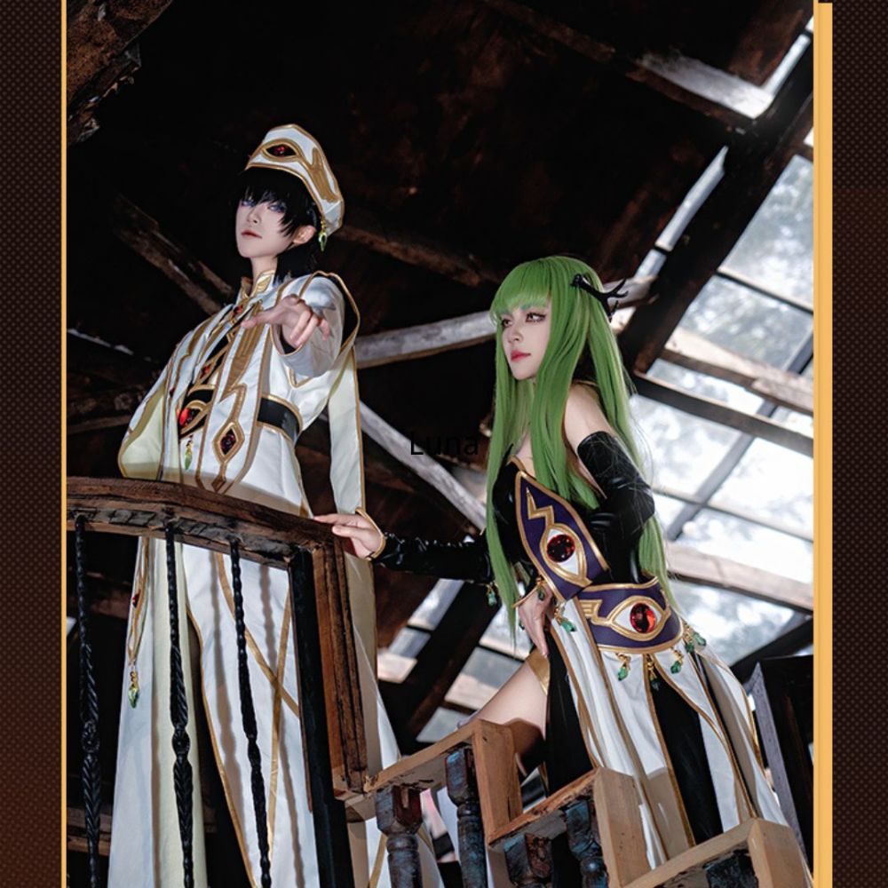 Code Geass Lelouch Vi Britannia King Cosplay Costume Lamperouge Emperor King Suit with Hat Takerlama