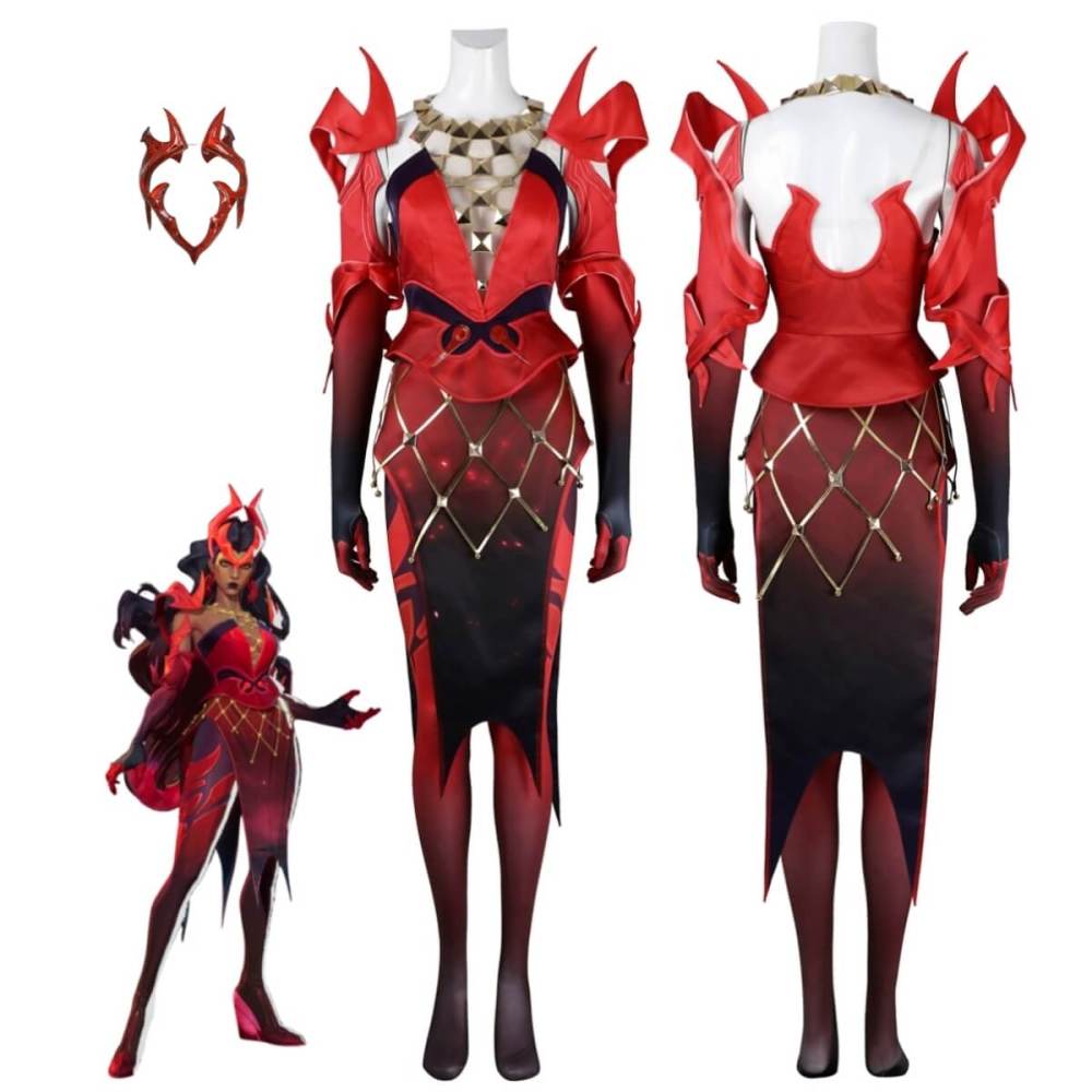 Marvel Rivals Scarlet Witch Emporium Matron Cosplay Costume Takerlama