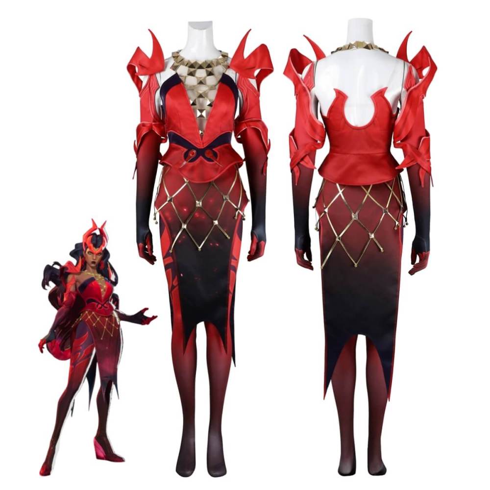 Marvel Rivals Scarlet Witch Emporium Matron Cosplay Costume Takerlama