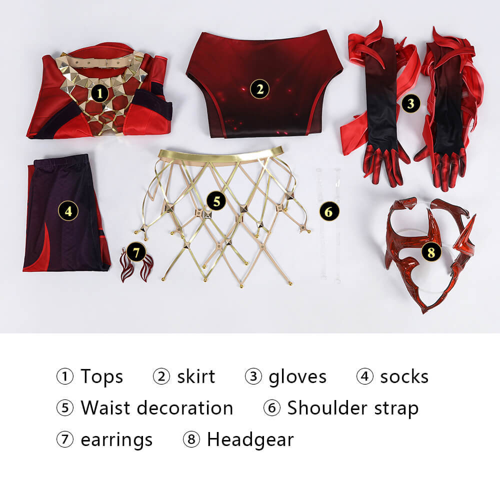 Marvel Rivals Scarlet Witch Emporium Matron Cosplay Costume Takerlama