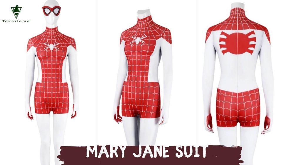 Spider-Man Mary Jane Watson Earth-18119 Spinneret Cosplay Costume Takerlama