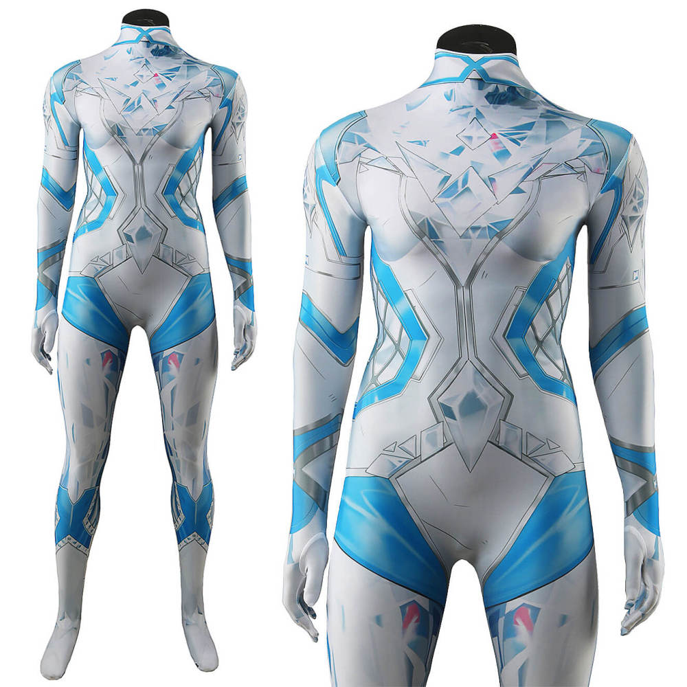 Marvel Rivals Emma Frost White Queen Cosplay Costume Women Kids Bodysuit