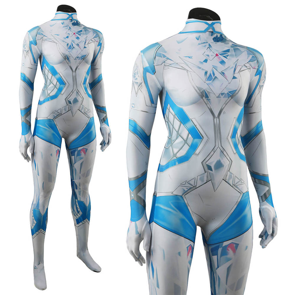 Marvel Rivals Emma Frost White Queen Cosplay Costume Women Kids Bodysuit