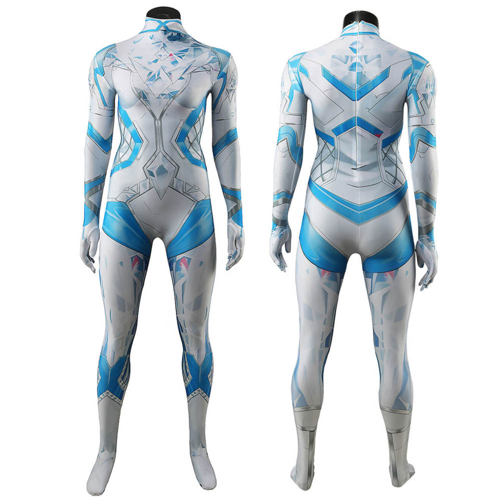 Marvel Rivals Emma Frost White Queen Cosplay Costume Women Kids Bodysuit