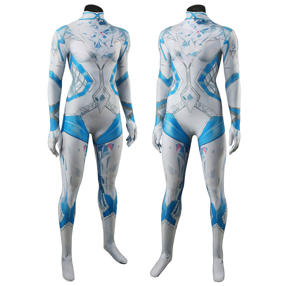 Marvel Rivals Emma Frost White Queen Cosplay Costume Women Kids Bodysuit