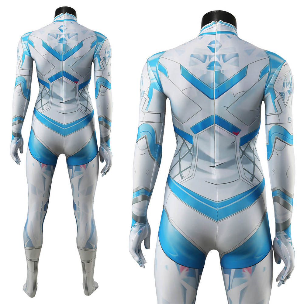 Marvel Rivals Emma Frost White Queen Cosplay Costume Women Kids Bodysuit