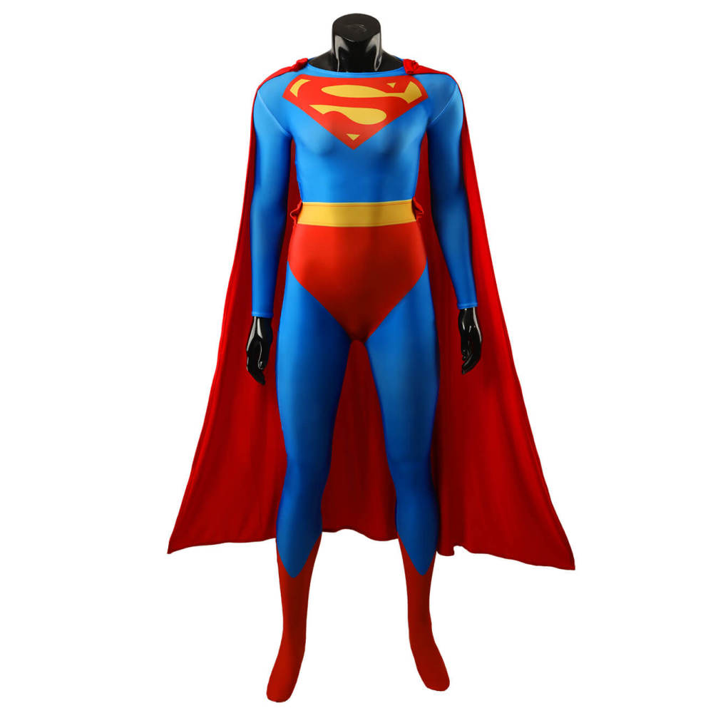 Superwoman Cosplay Costume Supegirl Female Superman Jumpsuit Cloak Takerlama