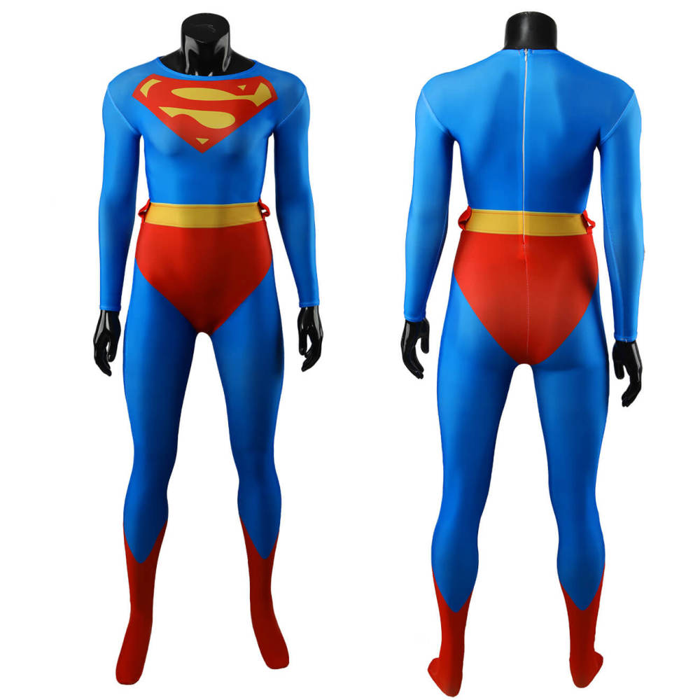 Superwoman Cosplay Costume Supegirl Female Superman Jumpsuit Cloak Takerlama