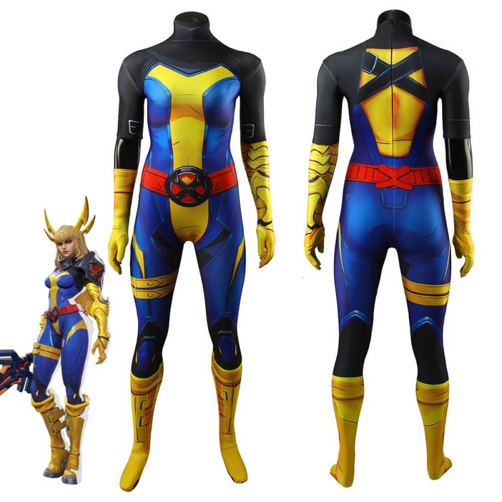 Marvel Rivals Magik Retro X-Uniform Halloween Cosplay Costume 3D Print Bodysuit Takerlama