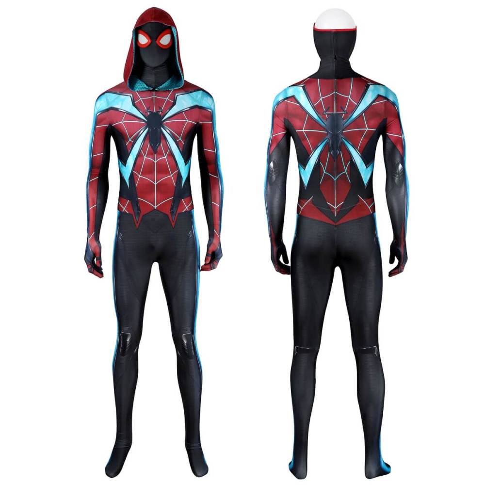 Marvel's Spider-Man 2 Miles Morales Evolved Suit Cosplay Costume Takerlama