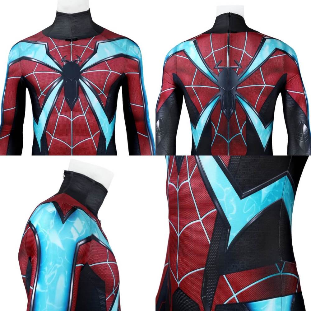 Spider-Man 2 Miles Morales Evolved Suit Cosplay Costume Takerlama