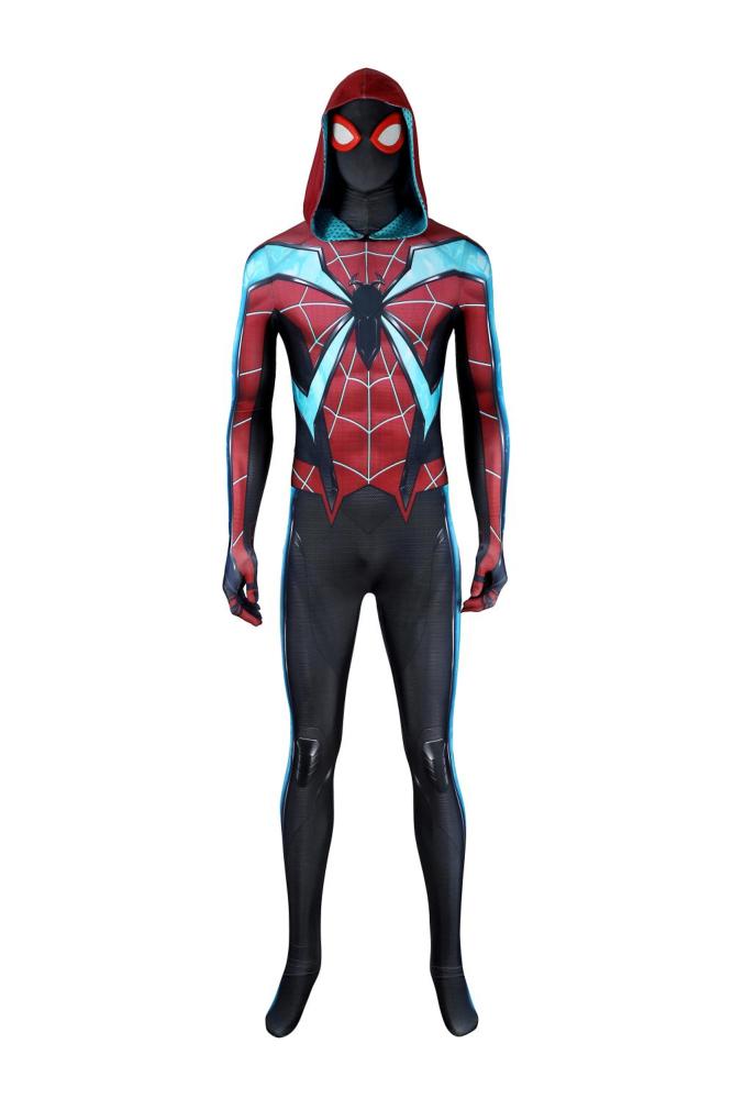 Spider-Man 2 Miles Morales Evolved Suit Cosplay Costume Takerlama