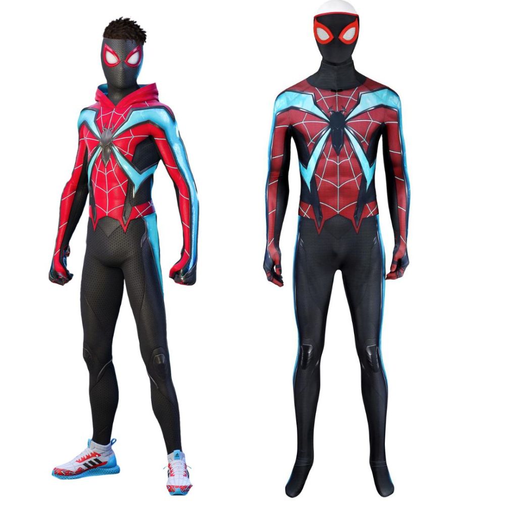 Marvel's Spider-Man 2 Miles Morales Evolved Suit Cosplay Costume Takerlama