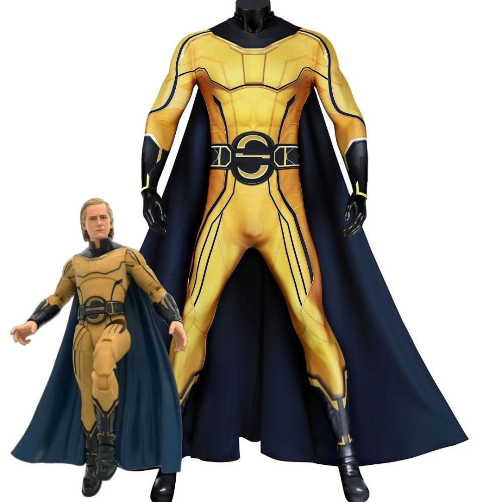 Thunderbolts Sentry Suit Robert Reynolds Cosplay Costume 3D Print Jumpsuit Cloak Takerlama