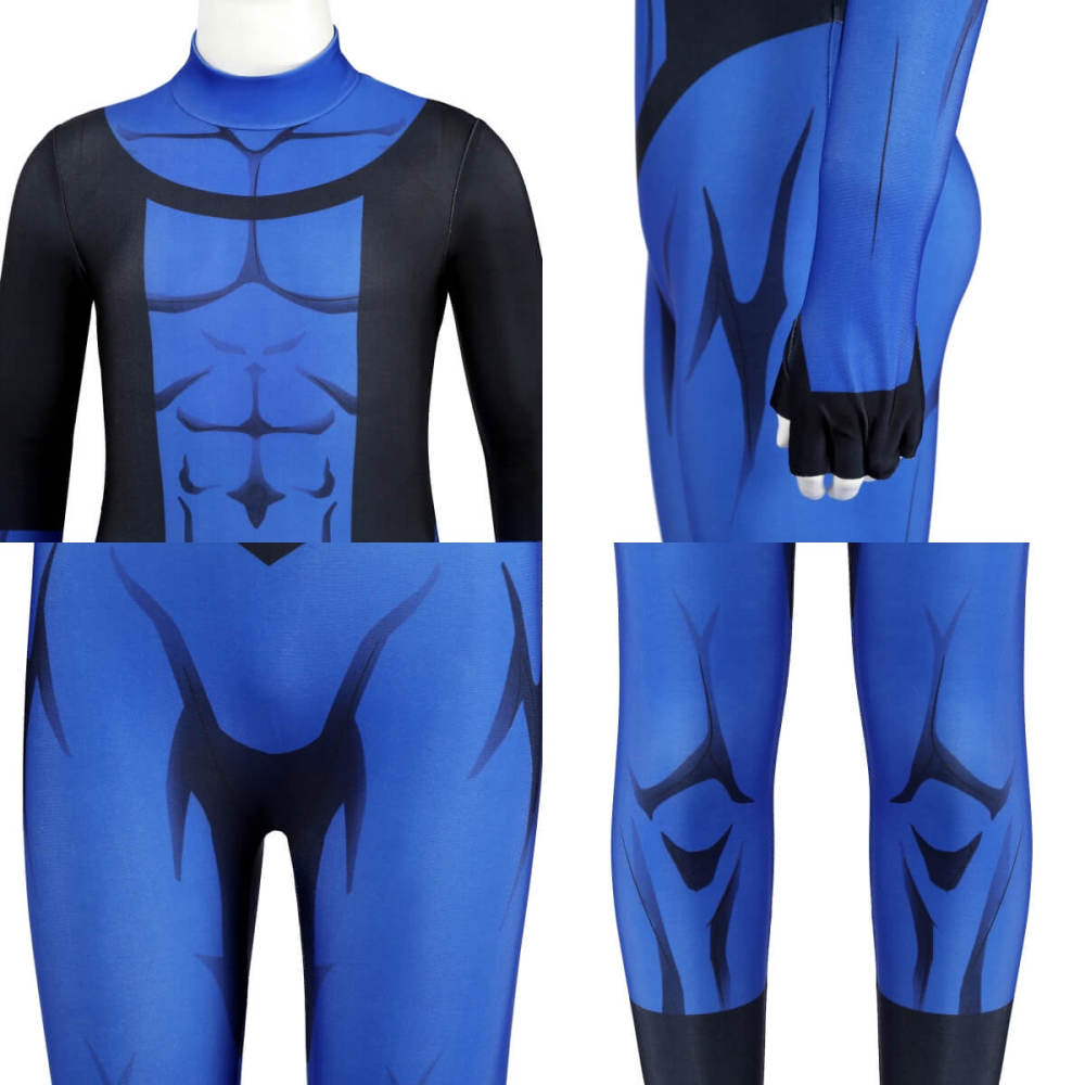 Kids Invincible Season 3 Mark Grayson Cosplay Costume Halloween Jumpsuit Mask Goggles Takerlama
