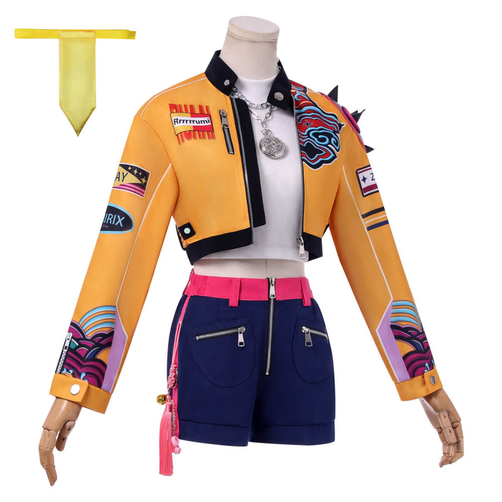 Kpop Demon Hunters Rumi Cosplay Costume Women's Halloween Fancy Dress Takerlama