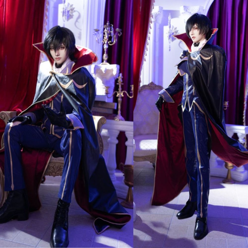 Anime Code Geass Lelouch of the Rebellion Lelouch Lamperouge Lelouch vi Britannia Zero Cosplay Costume Takerlama