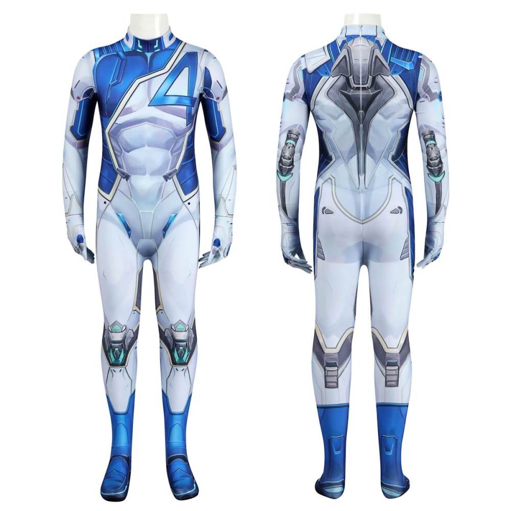 Boy's Marvel Rivals Mister Fantastic Reed Richards Cosplay Costume Kids Teenagers Takerlama