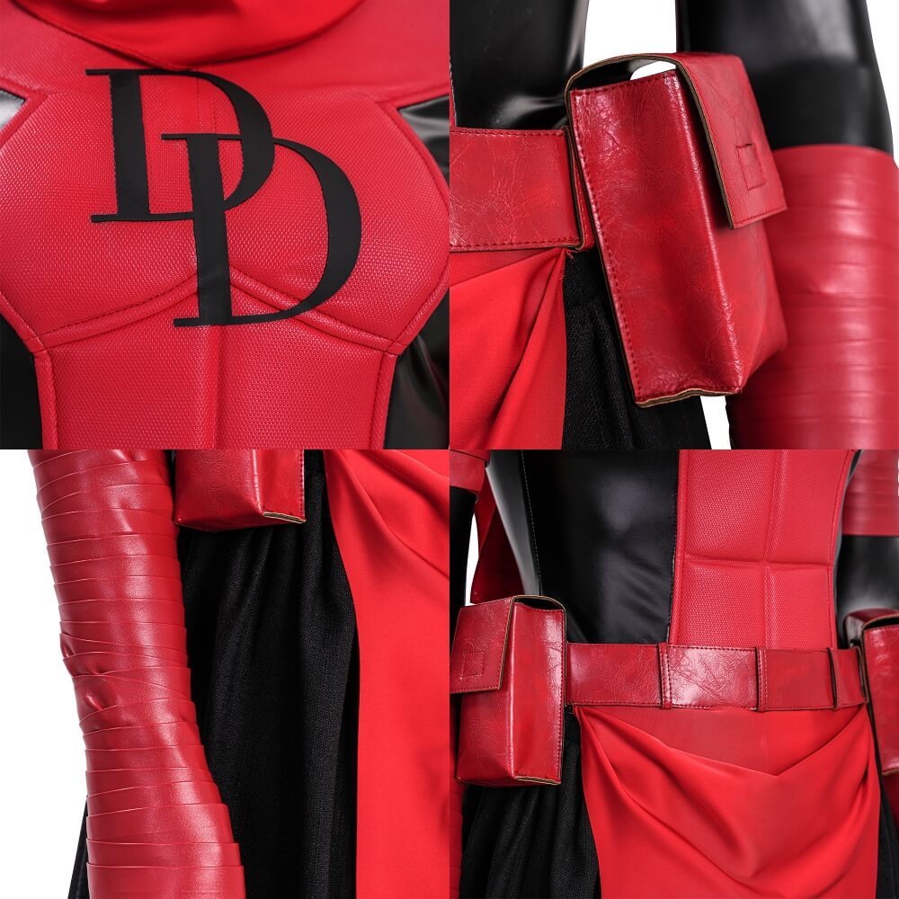 Elektra Female Daredevil Cosplay Costume Marvel Comics Outfits Takerlama
