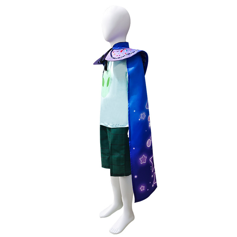 Kids Elio 2025 Solis Cosplay Costume Cartoon Shirt Cloak Takerlama