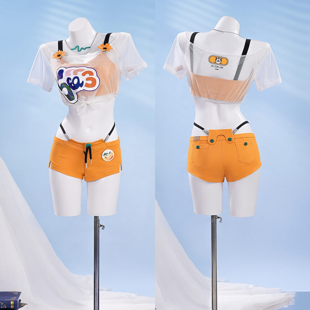Zenless Zone Zero Belle Summer Outfits Cosplay Costume (No Wig) Takerlama