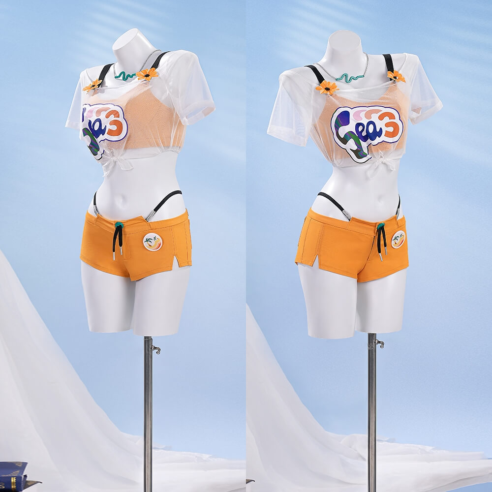 Zenless Zone Zero Belle Summer Outfits Cosplay Costume (No Wig) Takerlama